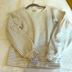 Stripe sweatshirt top Lucky Brand New